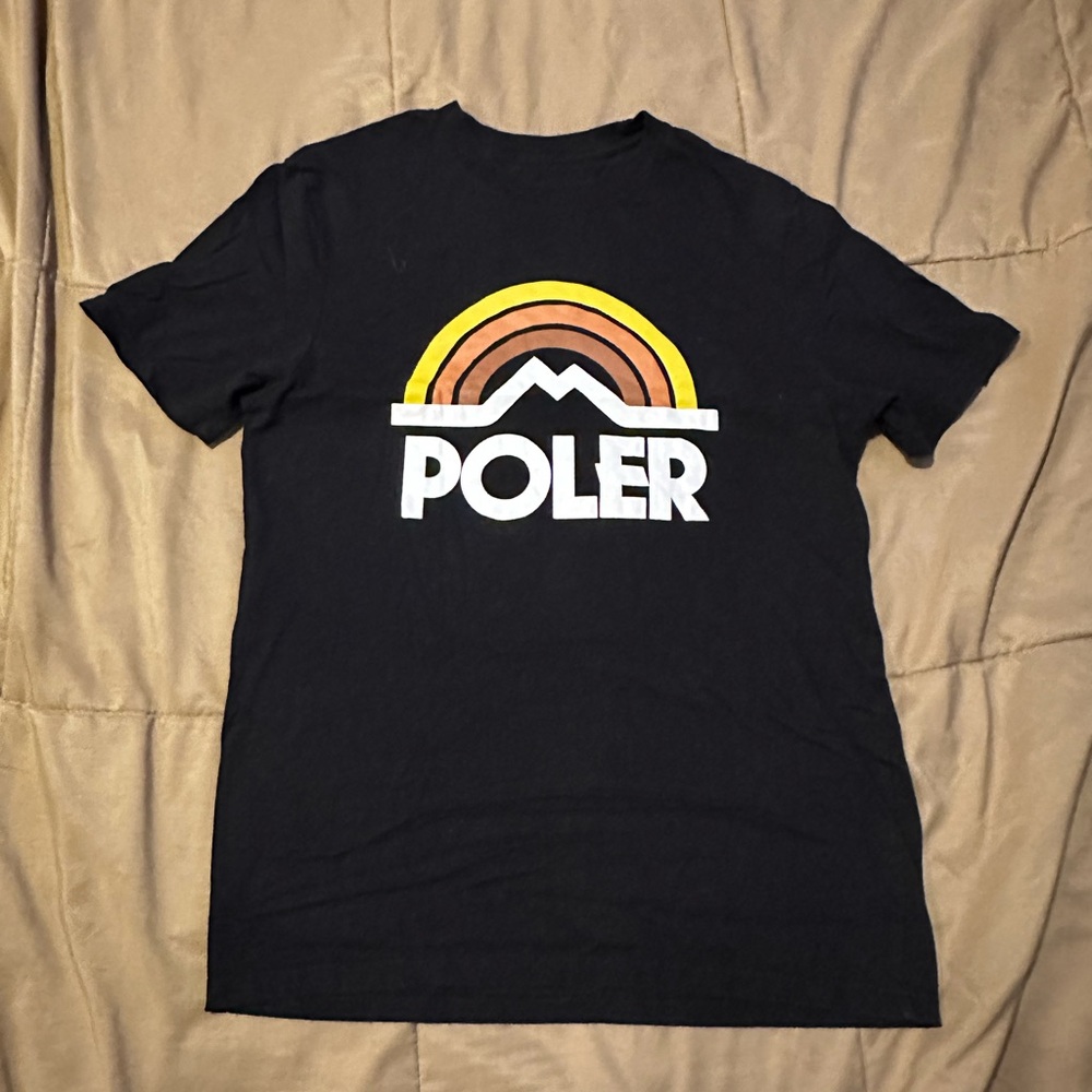 Poler Small Black logo Tee